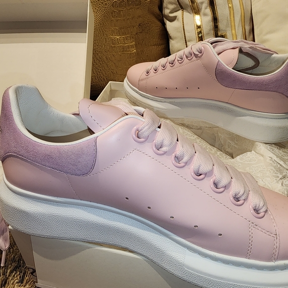Women's Alexander McQueen Pink Sneaker - Picture 3 of 6